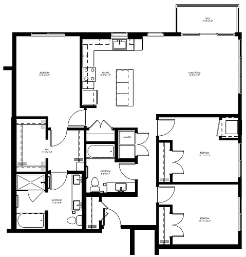 Floor plan D1 - Penthouse