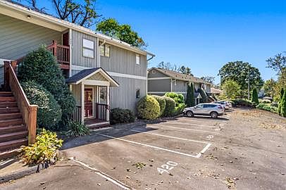 Entrance and parking for condo