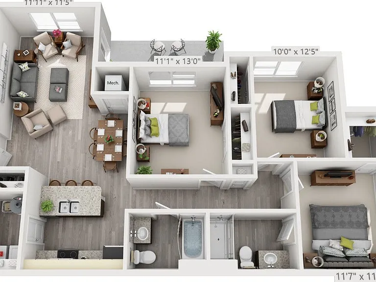 The Arioso | 3 Bedroom | 2 Bathroom