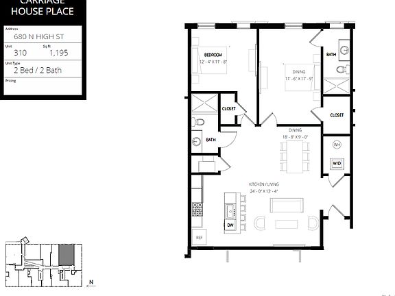 3rd image of 692 N High St Suite 310