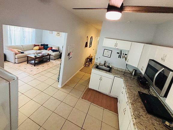Kitchen area. New stove being installed this week!
