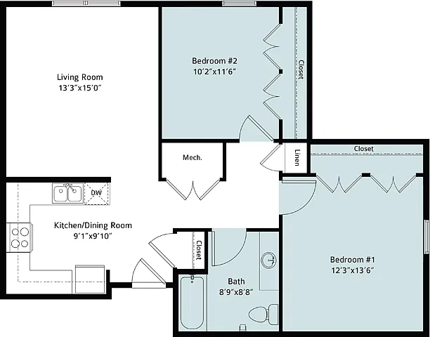 Floor plan 2B