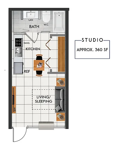 Floor plan Studio