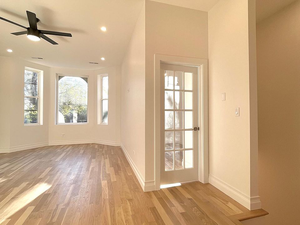 Living room and front office
