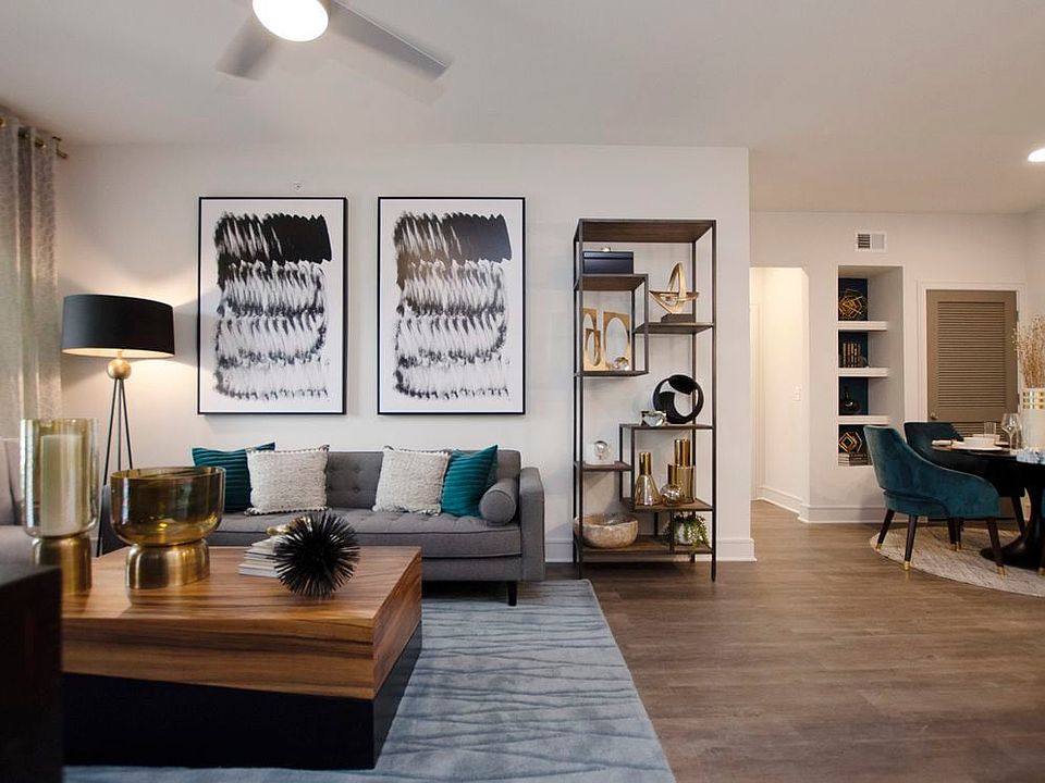 Living room with hard surface flooring