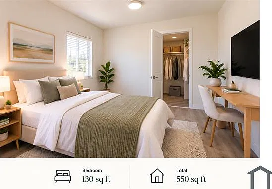 1 bed, 550 sqft, $1,550 — Photo 3