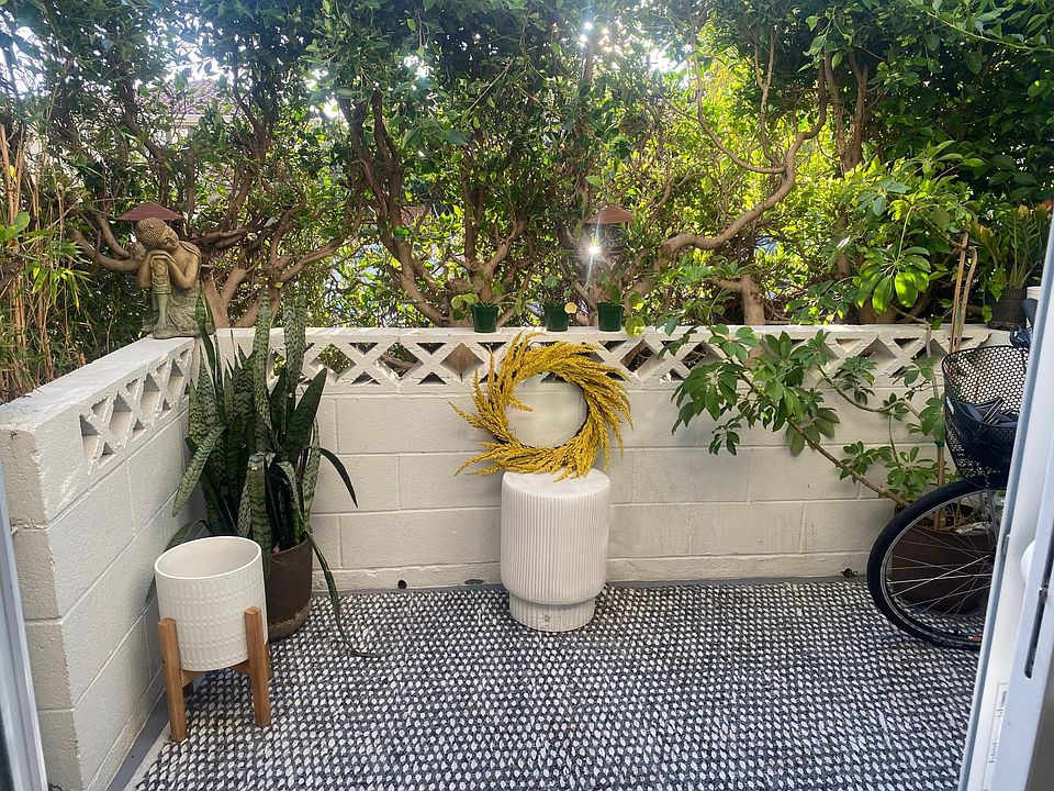 PRIVATE! Large, sunny patio For morning coffee or an afternoon nap.