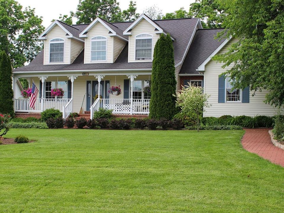 Wide front porch