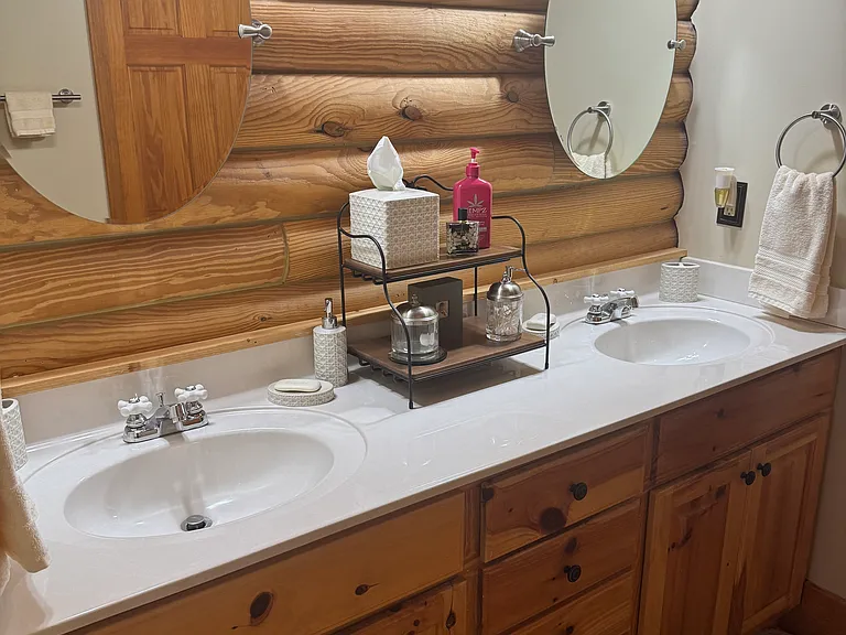 Master bath double sink