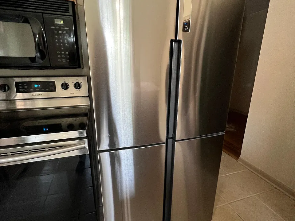 New digital oven-range and sub-zero temp freezer with the stainless fridge