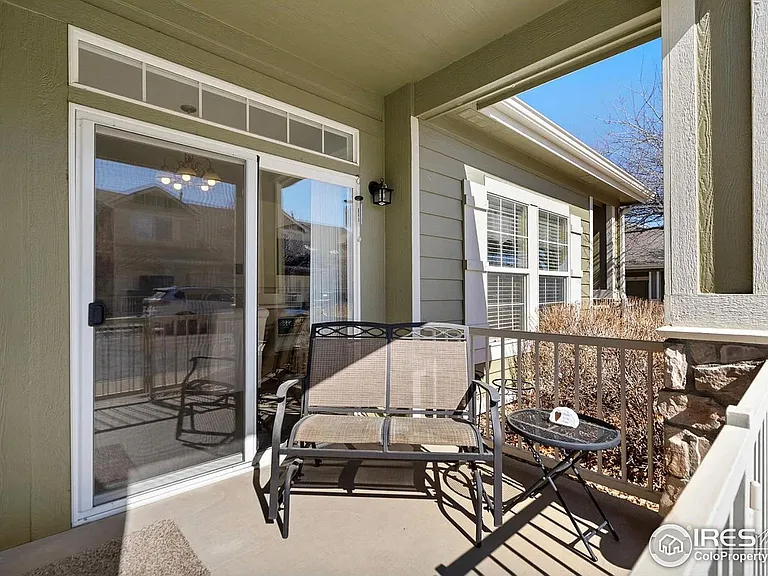 Patio off the kitchen/dining area