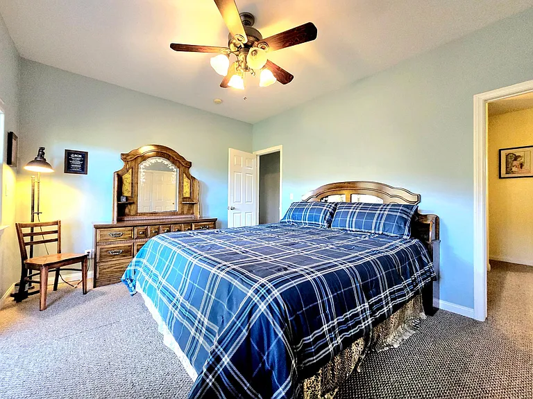 the master bedroom