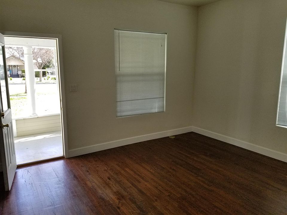 Living room with original hardwood floors