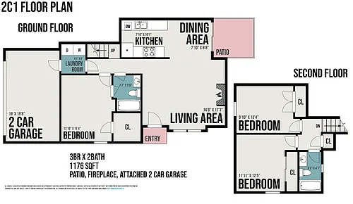 Floor plan 2C1 Townhome