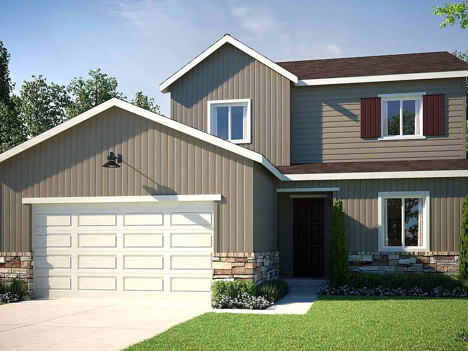 Rendering of Residence 4024 Farmhouse Style Exterior - Colors and materials will vary on actual ho
