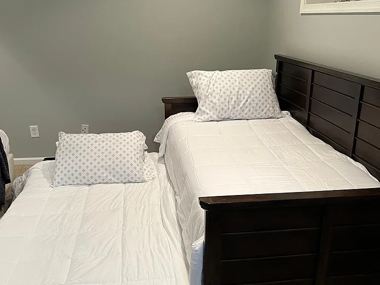 Bedroom #3 with twin trundle bed opened
