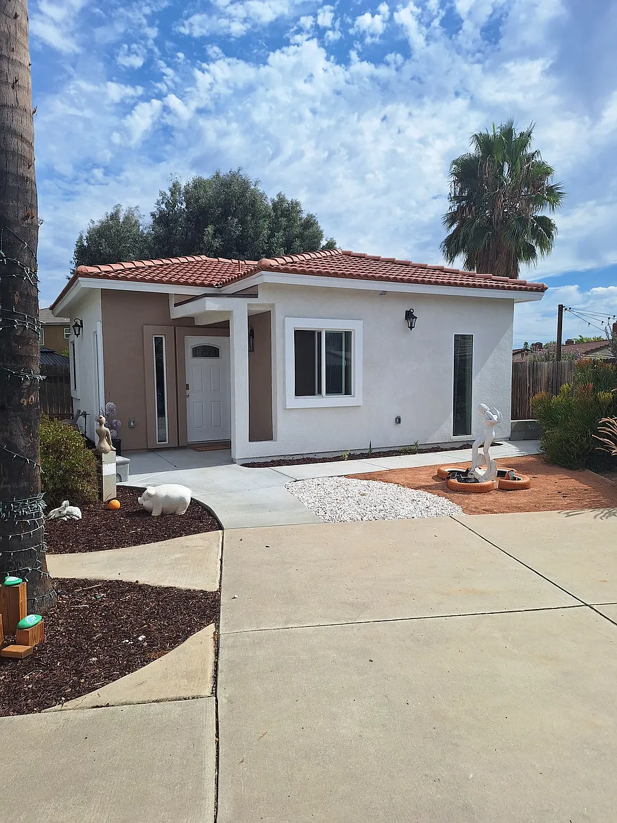 Front view of ADU. It is a separate unit from main house. Newly built 2025 - 14597 Cochiti Dr