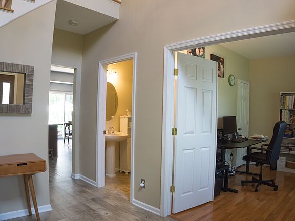 Foyer, office, and full bath