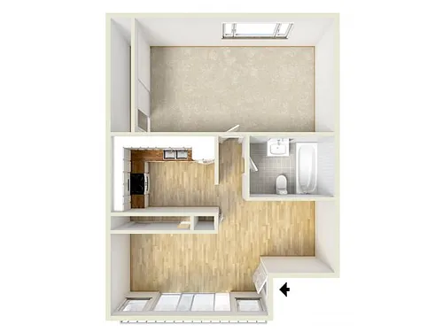 Floor plan One Bedroom