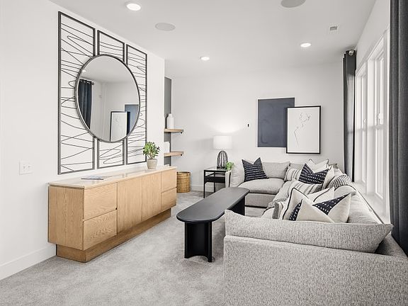 The First Floor Flex Space is Perfect for a Home Office or a Game Room