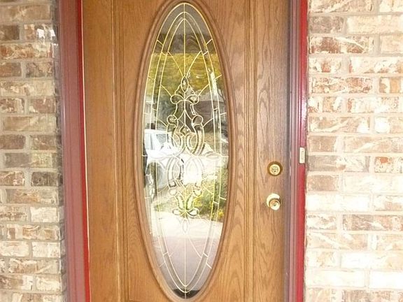 leads to an updated entry door