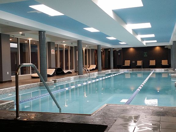 Indoor pool and gym