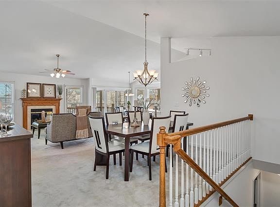 View of the Dining and Great Room standing in the Foyer
