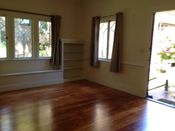 living room with door hdw floors