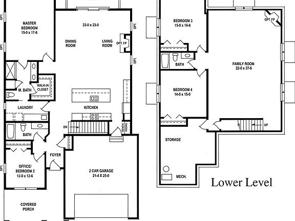 Venezia Floor Plan W Basement