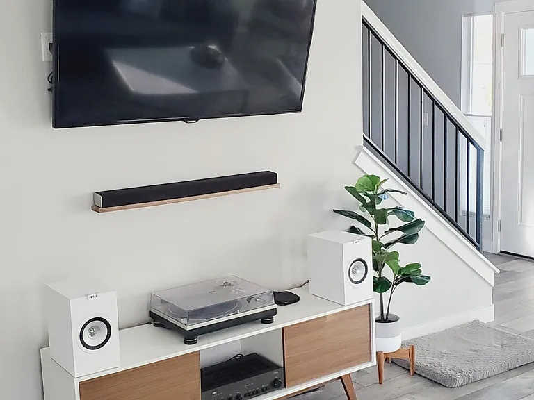 Wall mount in living room