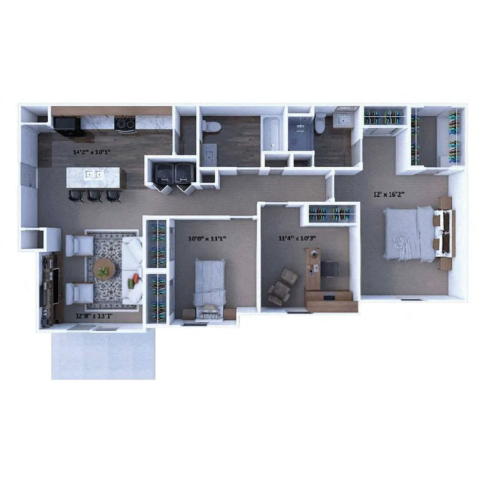 Floor plan D1 Hickory