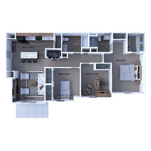 Floor plan D1 Hickory