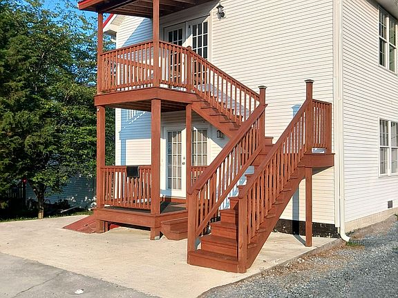 Outside apartment house