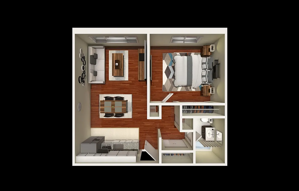 Floor plan One Bedroom