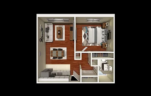 Floor plan One Bedroom