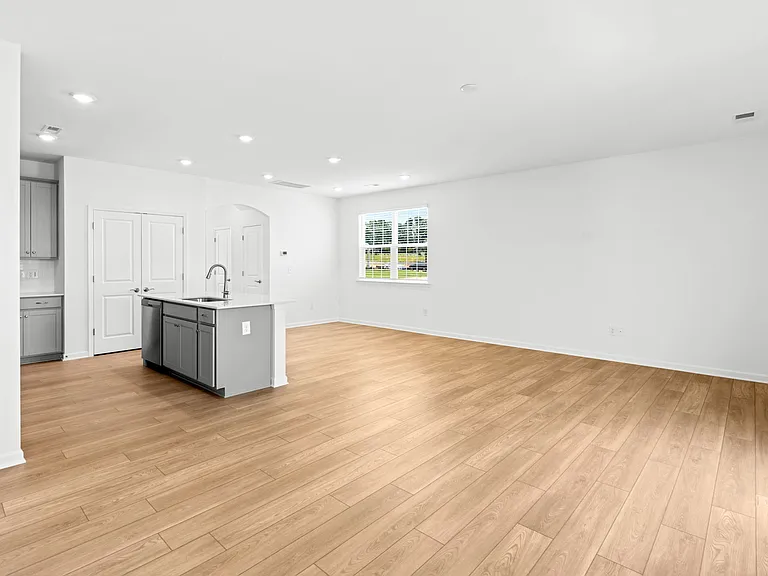 Living and Dining Area View- New and Durable Flooring