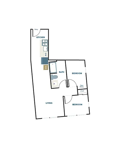 Floor plan 2X1 - D3