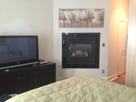 Master Bedroom- gas fireplace