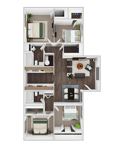 Floor plan 4 Bedrooms