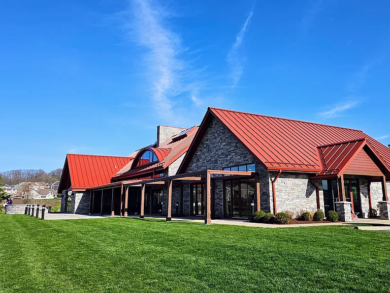 Club house with a gym and a big auditorium