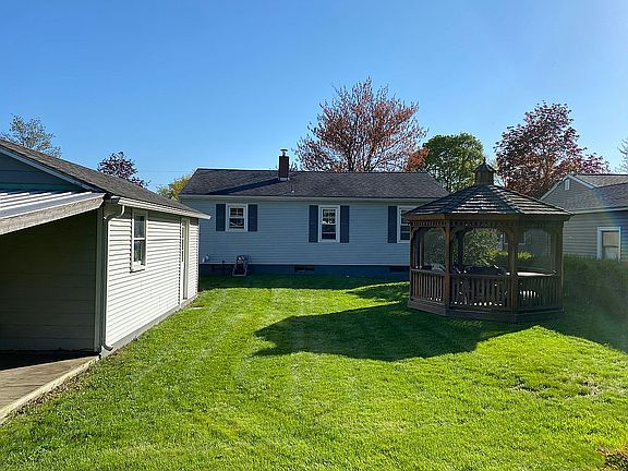 Backyard with gazebo