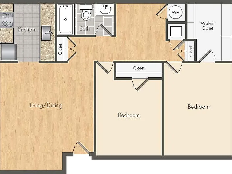 Explore the roomy layout of this apartment, designed for modern living with convenience in mind. Explore the roomy layout of this apartment, designed for modern living with convenience in mind.