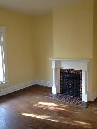 fireplace in large bedroom