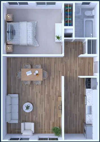 Floor plan STUDIO EFFICENCY