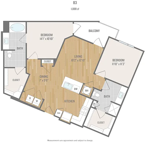 Floor plan B3