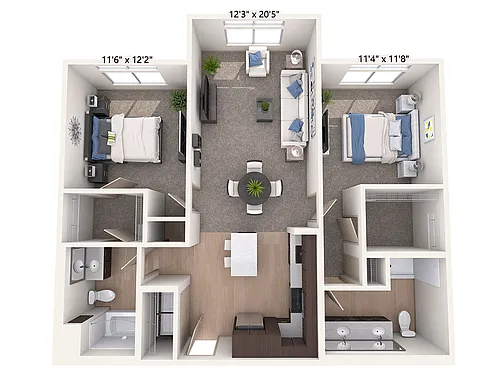Floor plan B10-P-Esp-carpet