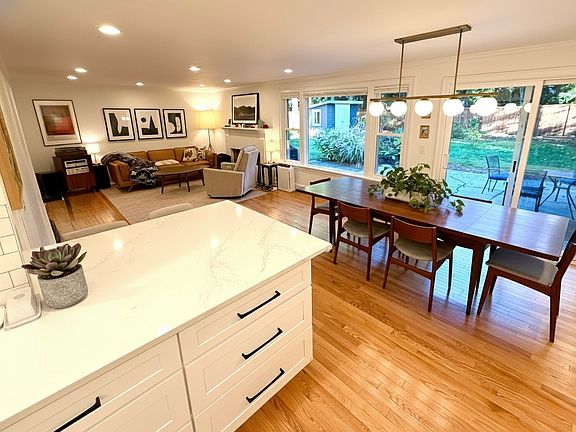 Open living space looking out to backyard