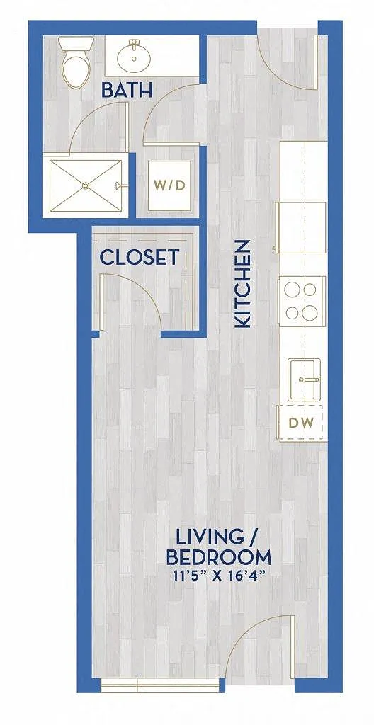 Floor plan A5 - Studio