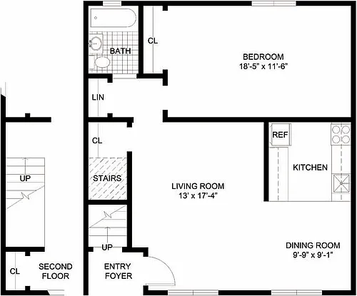 Floor plan 1B