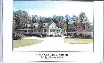 Exterior front view : First home you see when you enter the Holly Ridge Farm subdivision.